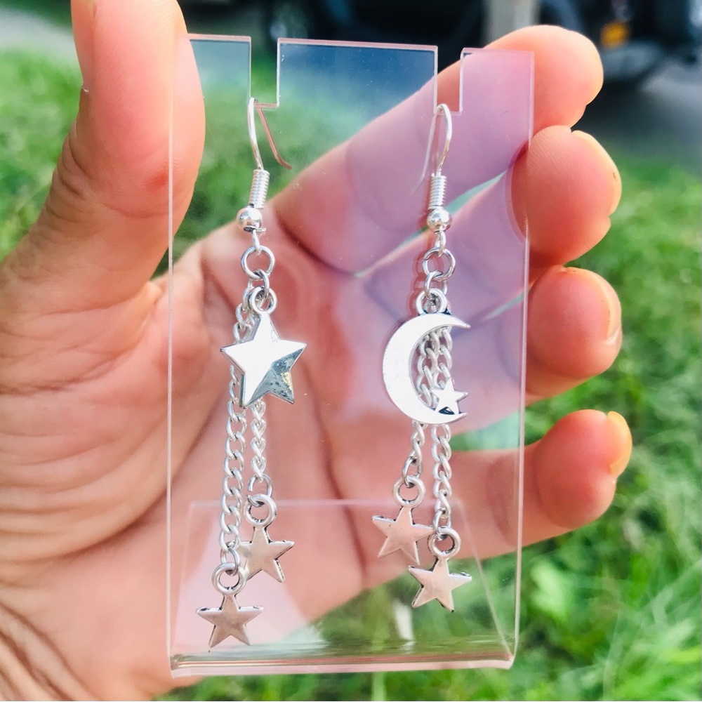 Cute handmade earrings celestial